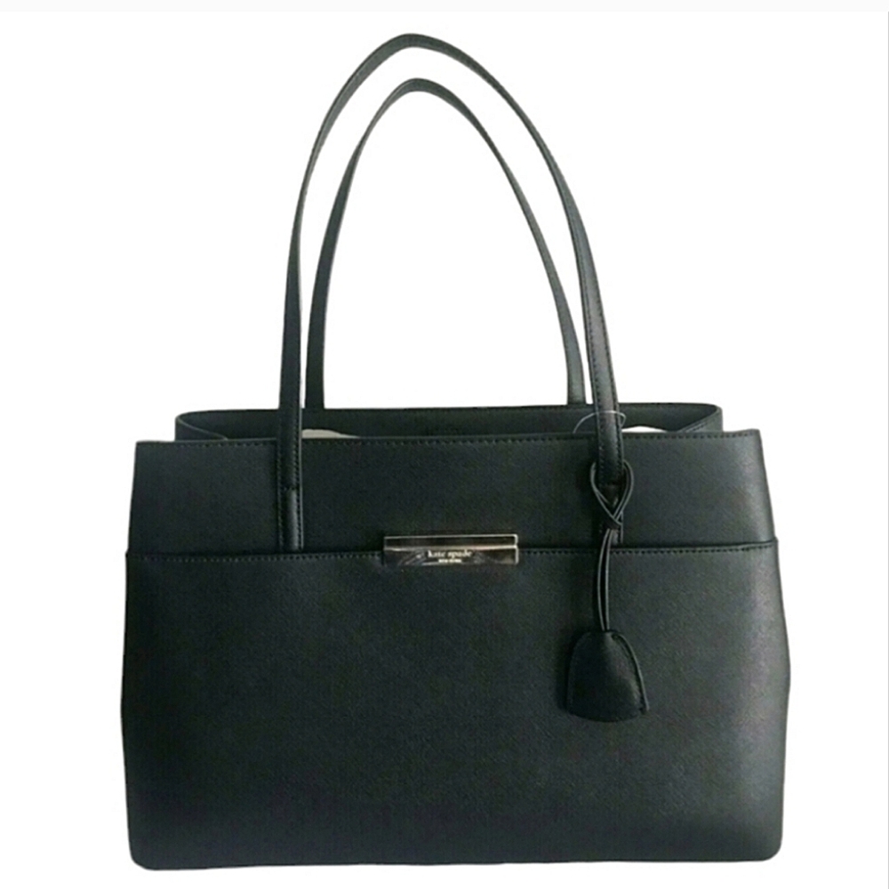 Kate Spade Black Saffiano leather maiden way Handbag